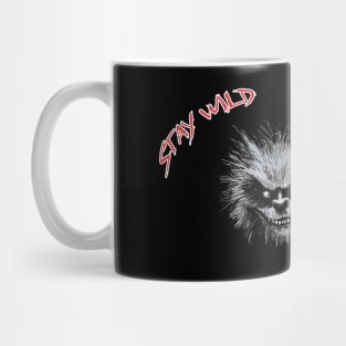 Stay Wild Moon Child - Werewolf on Black Mug